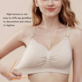 Miniatyrbillede 2 af 8: Maternity front open buckle plus size amme BH - Hudfarve M