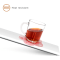 Miniatyrbild 3 av 5: 4 st Sakura Cup Coasters, söta rosa Macrame Drink Coasters, Funn