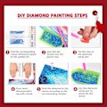 Miniatyrbillede 4 af 5: 5D Diamantmaleri Diy Jule Strømpe Gavepose Jul ca