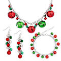 Miniatyrbild 1 av 5: Julsmycken 3-delat halsband set smycken färgglad klocka N