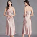 Miniatyrbillede 1 af 5: Store camisole pyjamas i silkeimitation L