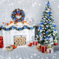Miniatyrbilde 6 av 6: 24 stk Glitter Poinsettia Julepynt Julepynt F