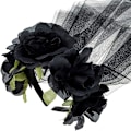 Miniatyrbilde 2 av 3: Halloween Rose Blomster Hodebånd Dag for de Døde Blomster Hode med