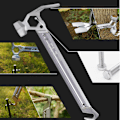 Miniatyrbild 5 av 5: Utomhustält hammare aluminiumlegering handtag rostfritt stål hammare
