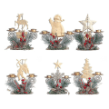 Miniatyrbilde 4 av 4: Juletrær Julelysestake Hjem Jern Lys Ornament G
