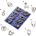 Miniatyrbild 2 av 5: Metallhjärngåtor Set med 8 - Pedagogiska metallleksaker - Educatio