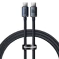 Baseus kabel Crystal Shine USB-C - USB-C 1,2 m 100W svart svart