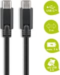 goobay USB-kabel 3m svart svart
