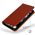 Miniatyrbild 8 av 9: äkta italienskt läder för iphone 13 pro max brun brun