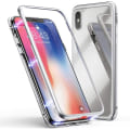 Miniatyrbild 8 av 8: magnet fodral med härdat glas för iphone Xs max svart|svart "Black"
"Svart"