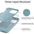 Miniatyrbild 7 av 7: iphone 14 silikon fodral mörkblå blå