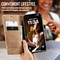 Miniatyrbillede 4 af 9: CaseMe 0013 Læder Wallet Case til iPhone 16 pro max brun brown