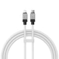 Baseus kabel CoolPlay USB-C - Lightning 2m 20W vit vit