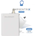 AmpSentrix 100W 4-portars (USB-C + USB-A)