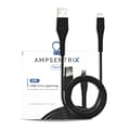 Lightning till USB typ A-kabel (ej MFI) (1 m / 3 fot) (AmpSentrix Matrix) (svart) svart