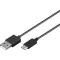 goobay USB förlängningskabel 2m svart svart