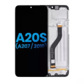 LCD-enhet med ram för Samsung Galaxy A20s (A207 / 2019) (Eftermarknad: Incell) (Alla färger)