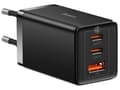 Baseus GaN5 Pro Strömforsyningsadapter 65Watt svart svart