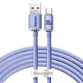 Baseus kabel Crystal Shine USB - USB-C 2,0 m 100W lila lila