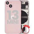 Baksida med smådelar för iPhone 13 Mini (amerikansk version) (Använd OEM-drag: Klass C) (Rosa) rosa