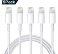 5-pack Laddkabel – Lightning (1 m)