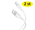 2 st 1 m snabbladdare  Usb-C  vit