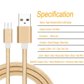 Miniatyrbild 1 av 6: 2 st 3 m micro-usb guld kabel guld