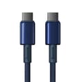 Baseus Tungsten Gold Snabbladdningsdatakabel Typ-C till Typ-C 100W 1m Deepsea Blue guld