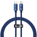 Baseus kabel Crystal Shine USB-C - Lightning 1,2 m 20W blå blå