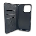 Miniatyrbild 3 av 10: IPhone 16 plus Plånboksfodral Smart Suede - Svart svart