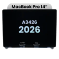Komplett LCD-skärmmontering för MacBook Pro 14\" A3426 (2026) (Äkta OEM) (Silver) silver