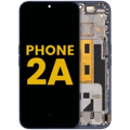 OLED-enhet med ram för Nothing Phone (2a) (renoverad) (blå) blå