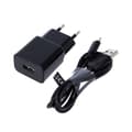 Maxlife MXTC-01 laddare 1x USB 1A svart + microUSB-kabel svart