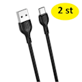 Miniatyrbild 1 av 2: 2 st 2 m snabbladdare  Usb-C  svart svart