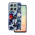 Glow Glam fodral för Motorola Moto G86 blå blå