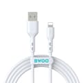 BWOO kabel USB - Lightning 2m 3A vit vit