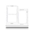 Dubbel SIM-kortshållare för Samsung Galaxy A31 (A315 / 2020) (Prism Crush White) vit