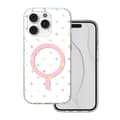 Bubble Dots Mag skal för iPhone 14 Pro vit vit