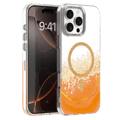 Epoxy Mag-fodral för iPhone 16 Pro orange orange