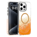 Epoxy Mag-fodral för iPhone 14 Pro orange orange