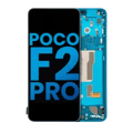 LCD-enhet med ram för Xiaomi Poco F2 Pro / Redmi K30 Pro (Eftermarknad: Incell) (Neonblå) blå