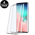 Miniatyrbild 1 av 6: 4 st hög kvalitet heltäckande  härdat glas för Samsung s10 plus