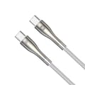 Forever Sleek kabel USB-C - USB-C 1,0 m 100W vit vit