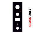 Bakre kameralins (endast glas) med lim för Google Pixel 6 Pro (Eftermarknad Plus) (Stormy Black) svart