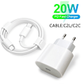 Miniatyrbild 1 av 6: 2 st iphone 15/16 laddare med 2 m kabel