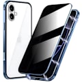 Miniatyrbild 1 av 7: Sekretess dubbelt magnetiskt skal iphone 16 pro blå blå