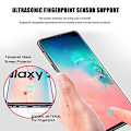 Miniatyrbild 2 av 6: 4 st hög kvalitet heltäckande  härdat glas för Samsung s10 plus