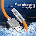 Miniatyrbild 2 av 6: 2m 120W Supersnabbladdning USBC-Lightning kabel  gul gul