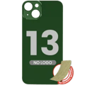 Bakglas med 3M-lim för iPhone 13 (ingen logotyp / stort kamerahål) (grön) grön