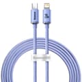 Baseus kabel Crystal Shine USB-C - Lightning 2,0 m 20W lila lila